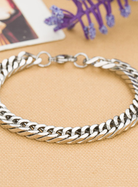 简约白色圆形陶瓷小清新时尚女款钛钢珍珠26个英文字母手链AD1126