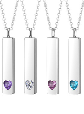 小熊可打开空心吊坠钛钢复古圆珠