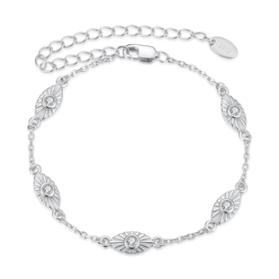 原创通体s925纯银恶魔之眼手链跨境流行幸运守护眼睛手链饰品女士