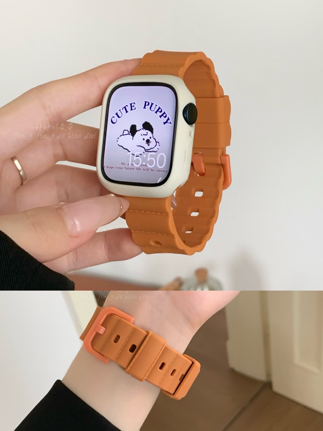 泡泡硅胶运动可爱柔软适用于苹果applewatchs978代65SE静静的表带 智能设备 智能手表手环表带/腕带 原图主图