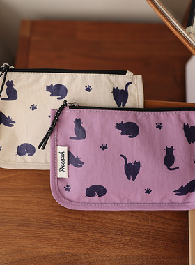 便携旅行机票证件银行卡耳机线收纳袋轻薄小号细长型迷你包中包