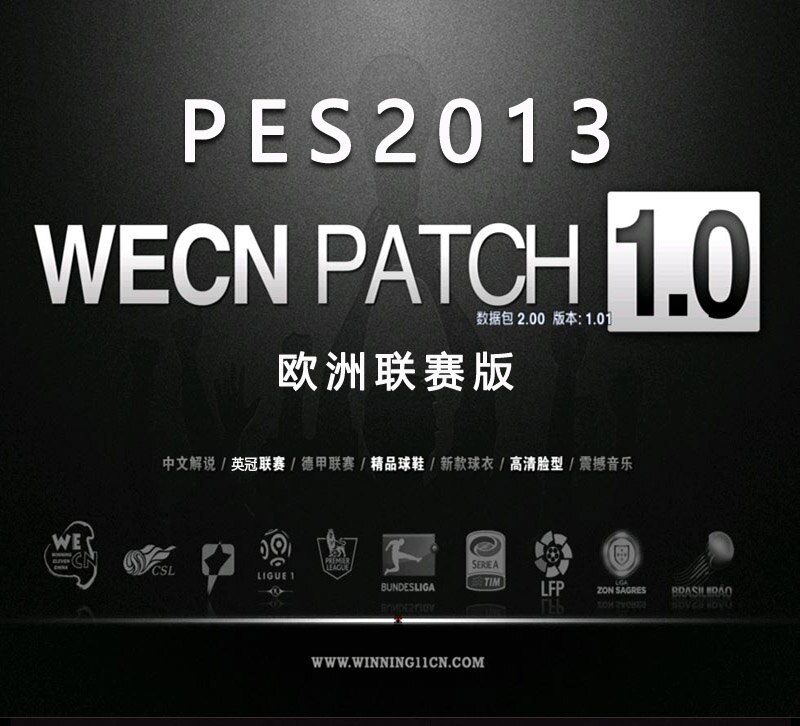 PES2013WECN1.0简体中文欧洲联赛版实况足球2013德甲英冠中文解说