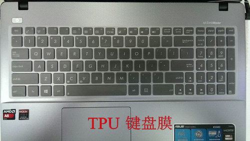 华硕VM510L键盘保护贴膜15.6英寸电脑笔记本全覆盖防尘透明可爱套罩彩色凹凸硅胶卡通配件周边按键L非发夜光