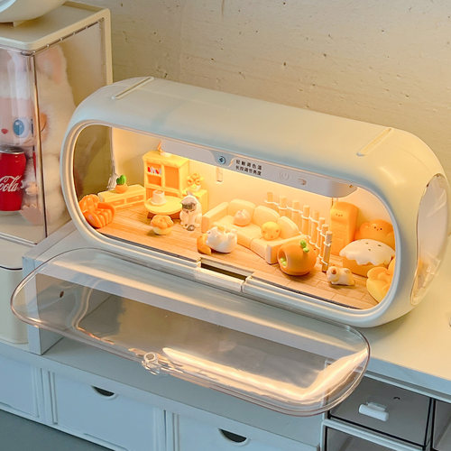 吧唧手办胶囊吃谷子展示盒二次元