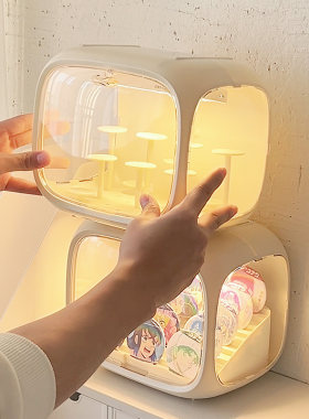 吧唧展示柜太空舱透明叠加展示柜