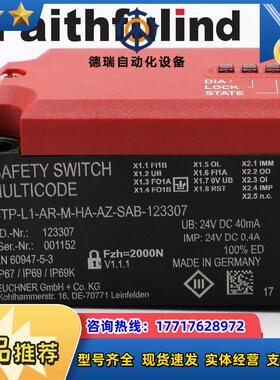 E 123307 安士能安全开关 CTP-L1-AR-M-HA-AZ-SAB-12议价