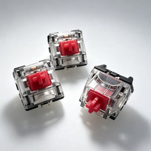 机械键盘轴体开关TTC红轴3脚轴兼容5脚轴座3脚轴座