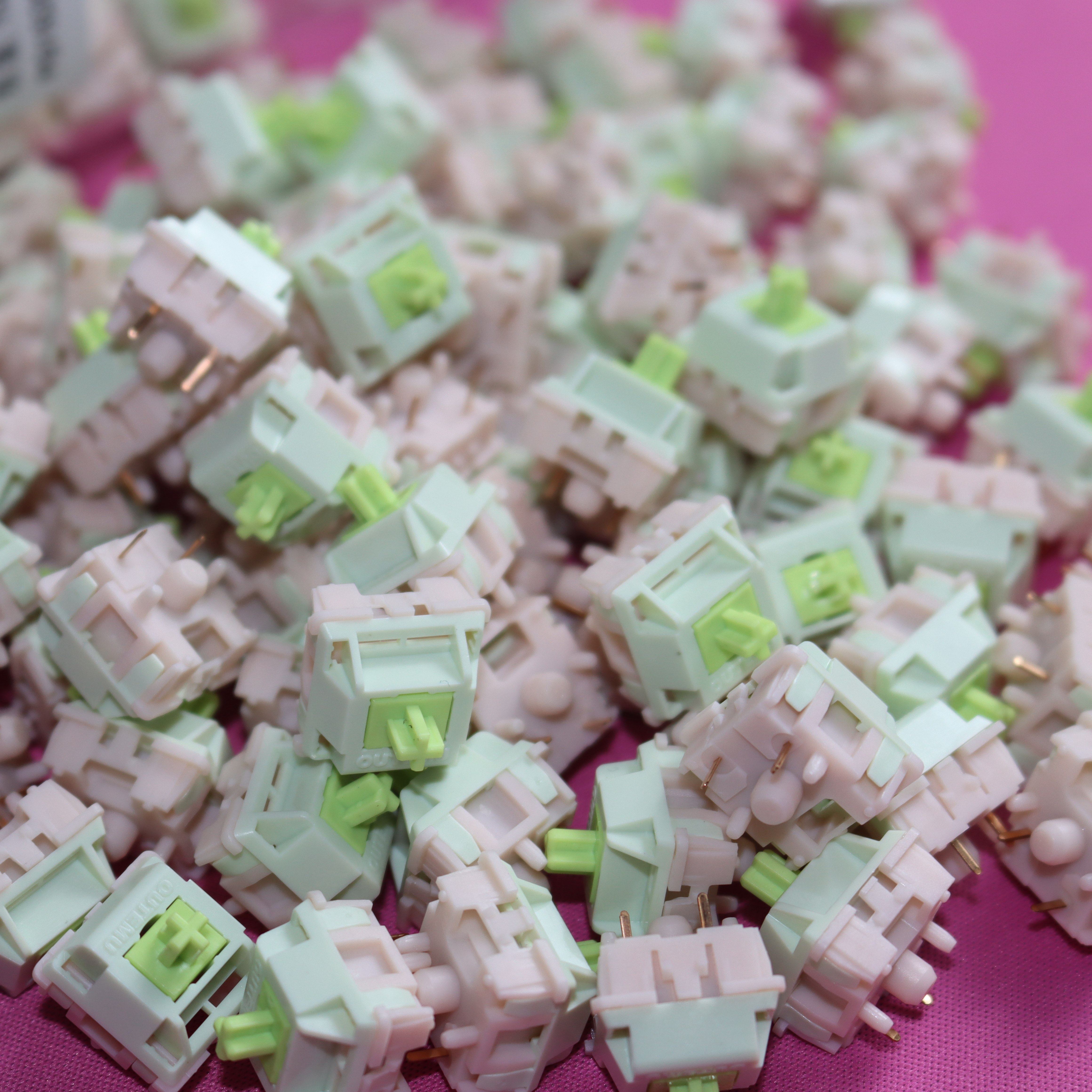 机械键盘轴体开关OUTEMU高特订制轴薄荷漫波轴线性轴40&plusmn;10gf