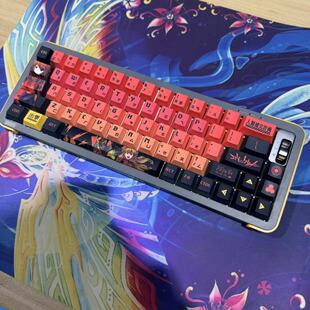御斧Y68三模RGB机械键盘热升华键帽初音未来明日香小配列便携