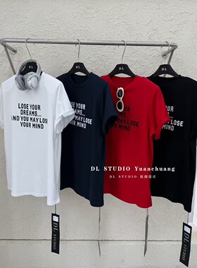 欧洲站2026春季新款韩版时尚气质字母印花圆领长袖大T恤女A10078