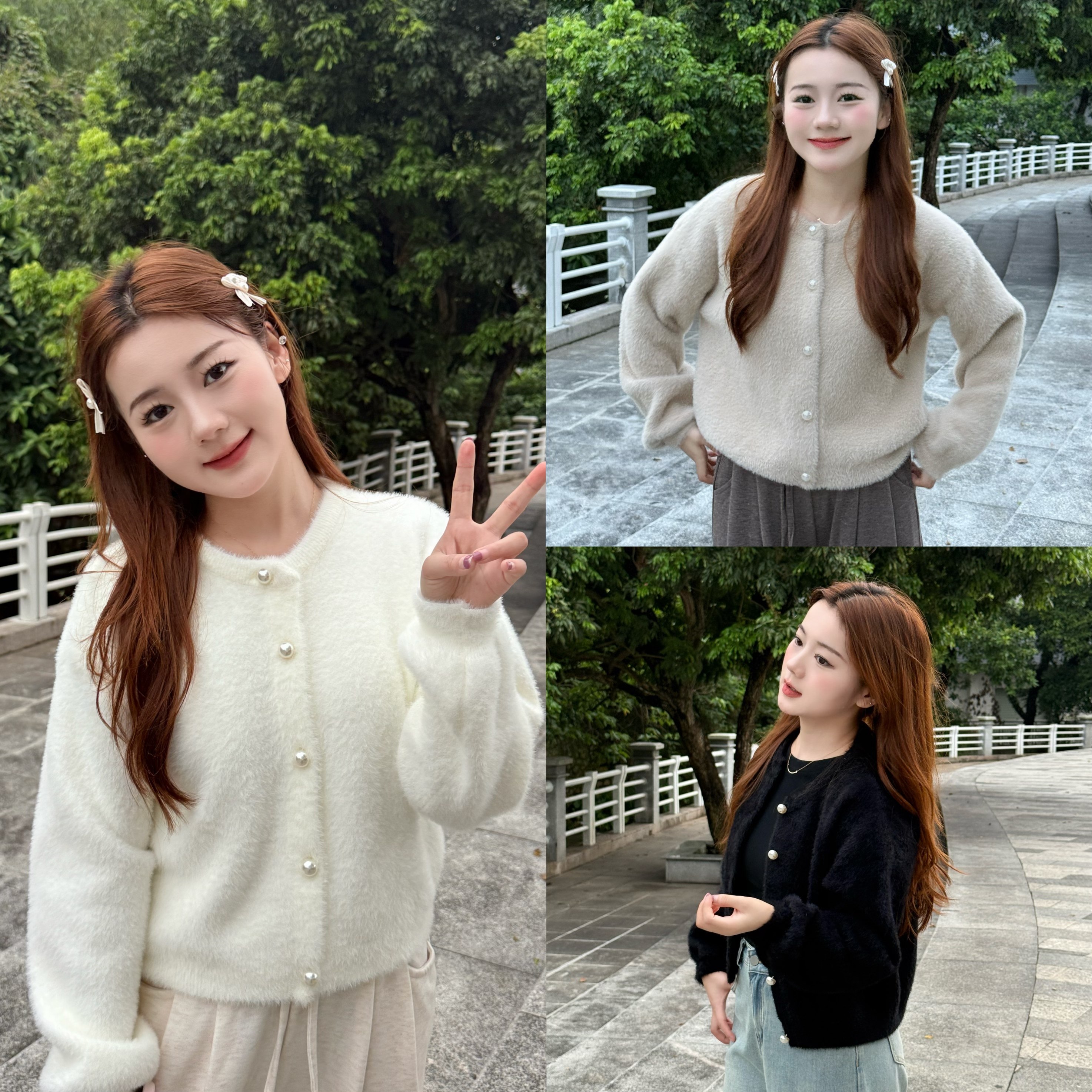 小个子短款软糯慵懒风上衣仿水貂法式针织开衫温柔气质外套女607,女装/女士精品,毛衣,淘宝优惠券,粉丝福利购,淘宝优惠卷