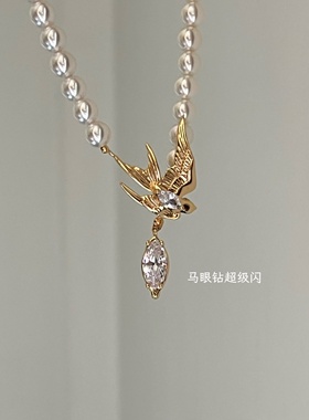 人造珍珠项链女款自由调节