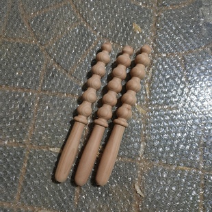 实木桃木哗啦棒槌宝宝玩具