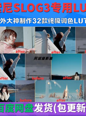 2026 索尼Slog3究极调色LUT包 32套 机内直出 风格LUT 达芬奇cube