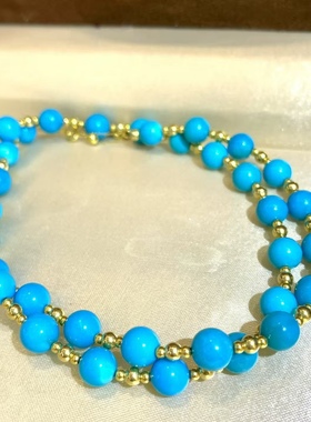 18K金镶嵌清新治愈美松项链 直径6-6.5左右 重15.44克 温柔梦幻