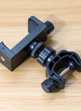 三脚架固定夹适用于SO8声卡夹支架夹子连接落地架增位配件手机夹