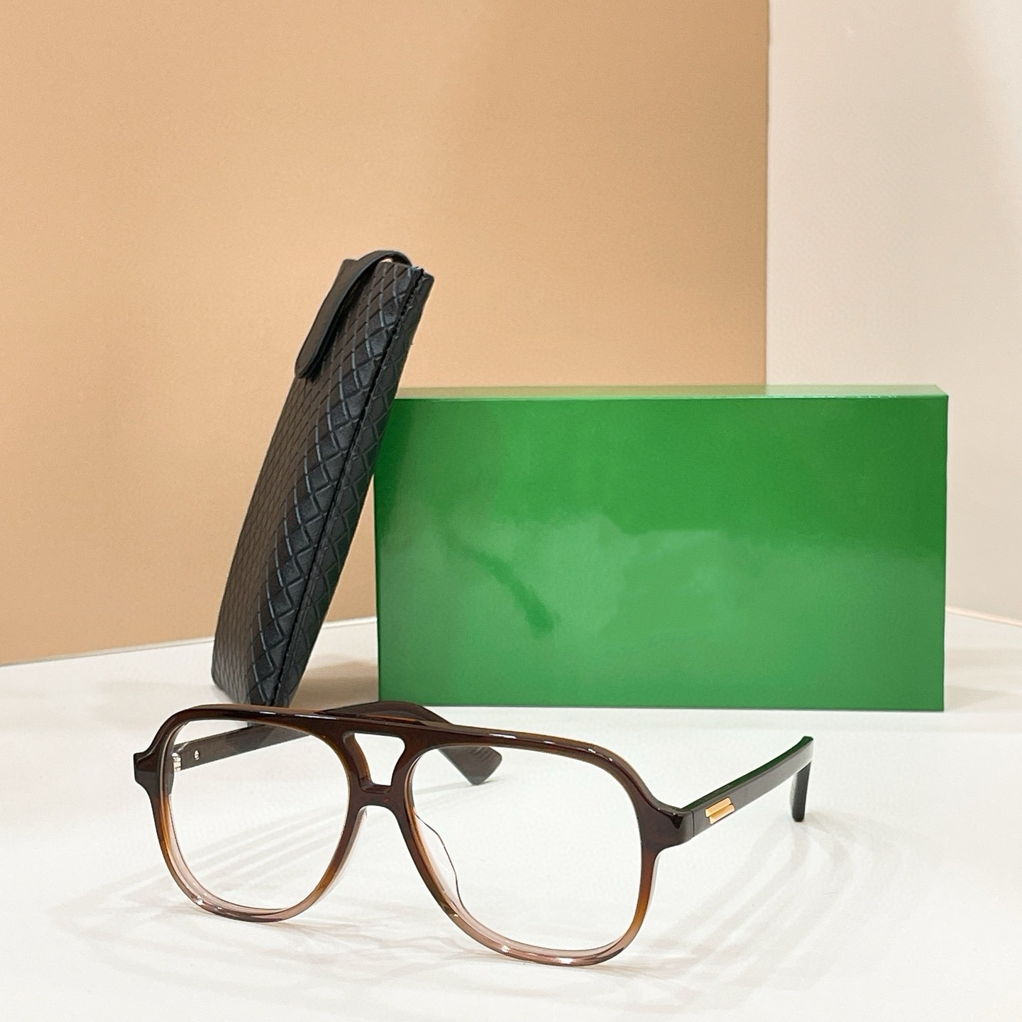 巴黎秀场同款复古板材大框玳瑁飞行员眼镜男女近视可配度数太阳镜