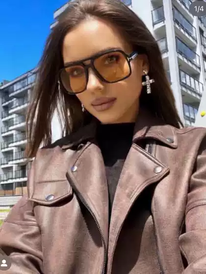 European and American Internet Celebrity Style Large Frame Aviator Double Bridge Sunglasses for Men, Retro Aviator Glasses with Prescription Lenses, Korean Style Trendy Sunglasses