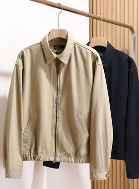 线下1299！美士老钱系列！经典哈灵顿G9！男复古猎装翻领夹克外套