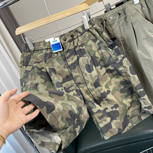 夏季 男士 外贸宽松阔腿工装 美式 运动沙滩裤 速干防水 短裤 迷彩