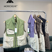 男女可穿 外贸男装 夏季 山系户外 防泼水工装 立领休闲马甲外套潮