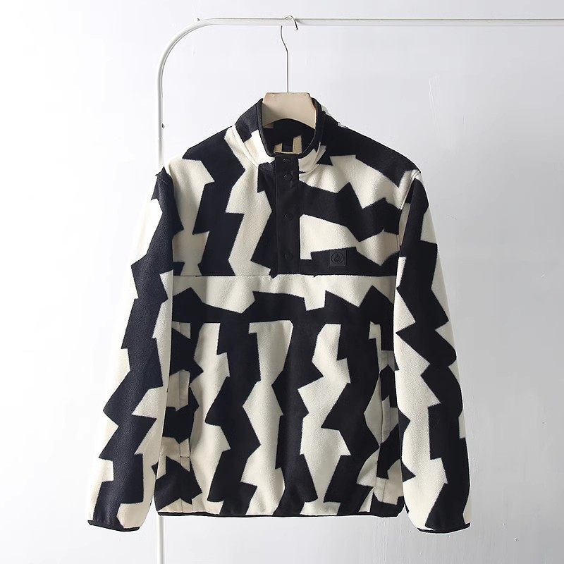 双面摇粒绒保暖抓绒卫衣