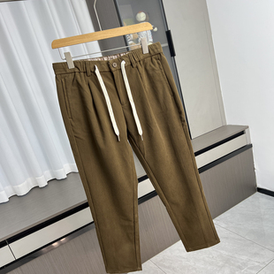 宽松灯芯绒九分休闲裤 一线撤柜福利 秋冬时尚 外贸男装 复古简约