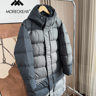 男女同款！高充绒量！外贸男装冬季防风保暖连帽长款极寒羽绒服潮
