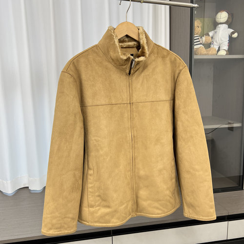 秋冬男士外贸麂皮绒加厚外套