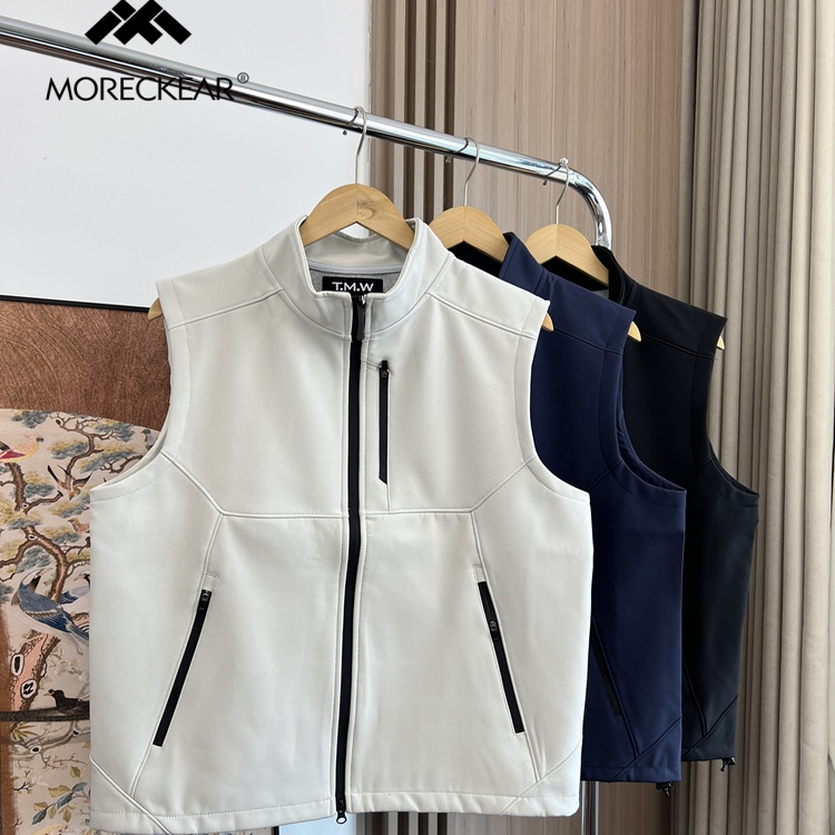 墙裂推荐！工装多口袋！外贸男装秋季户外防风防水立领休闲马甲潮