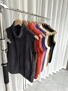 背心外套马甲潮 轻盈保暖立领无袖 双面摇粒绒 秋冬男女外贸情侣款
