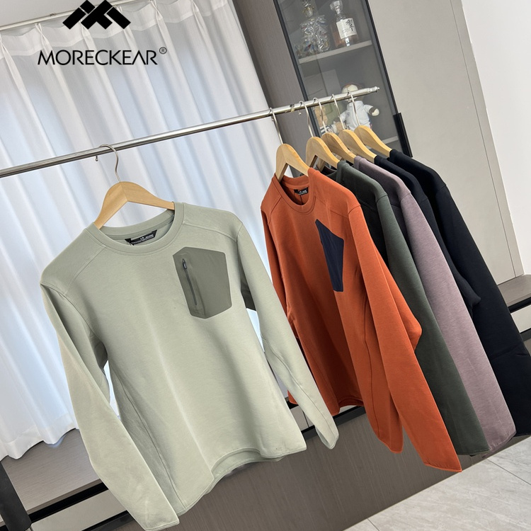 都市户外！舒适透气！外贸男装秋冬简约百搭套头圆领运动休闲卫衣