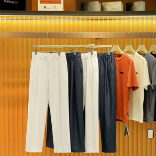 酵洗四面弹 柜6900 夏季 男士 意式 松弛感简约小直筒牛仔裤 H奢