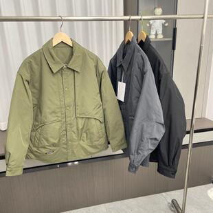 轻薄款 外贸纯色美式 保暖翻领棉衣棉服外套 秋冬男士 户外机能工装