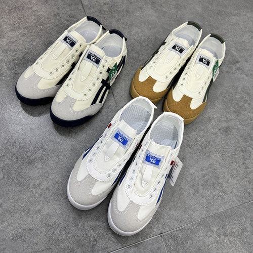 拼接一脚蹬休闲帆布鞋潮