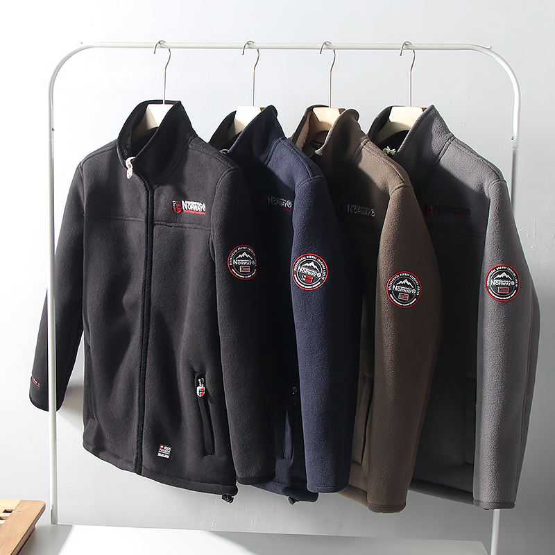 男士外贸保暖厚羊羔绒外套