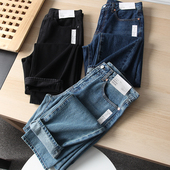 秋冬休闲重工水洗小直筒牛仔裤 简约彰显气质 外贸男装 型很棒 版