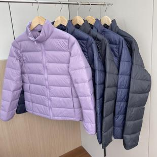 冬季 外贸男装 轻便保暖立领休闲羽绒服外套 蓬松90白鸭绒 情侣款