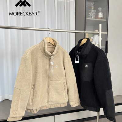 设计师款！无痕压胶充绒！外贸男装冬季防风保暖摇粒绒羽绒服外套