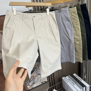 细腻顺滑 休闲短裤 外贸男装 舒适百搭直筒五分裤 潮 夏季 满分推荐