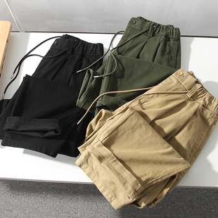 秋季 外贸男装 全棉加厚宽松直筒工装 裤 日系重磅 休闲裤 水洗复古