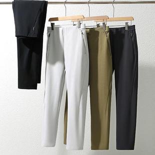 意大利LeavoJohnson高端3D立裁肌理透气外贸男士 潮 简约百搭休闲裤