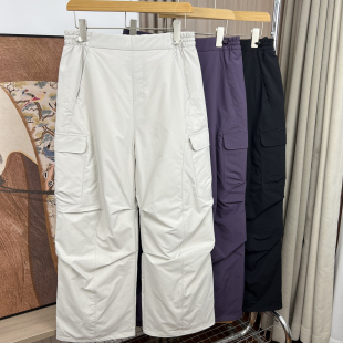 垂感徒步阔腿羽绒裤 秋冬男女外贸保暖伞兵裤 大厂订单 山系户外