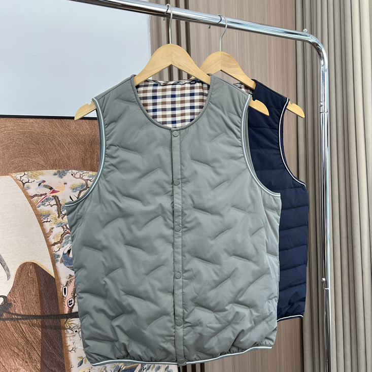 撤柜反季!87鸭绒!外贸男装秋冬保暖内胆羽绒压胶百搭休闲马甲潮