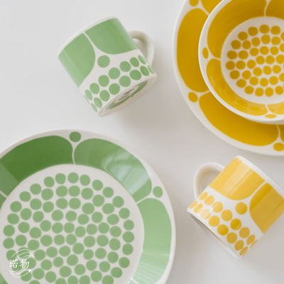 芬兰Arabia黄色星期天陶瓷盘