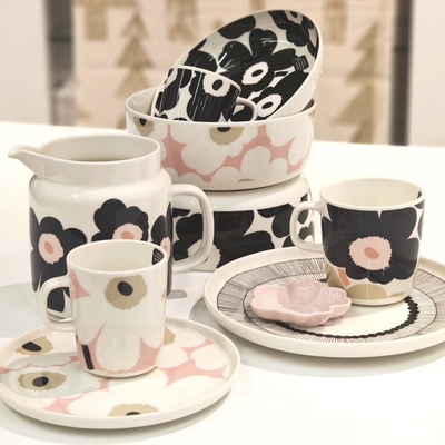 新品Marimekko酒红焦糖unikko