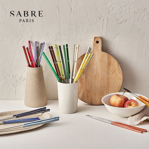 Sabre 法国小酒馆系列轻奢高颜值不锈钢餐筷套装甜品沙拉叉勺筷子