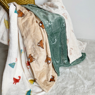 包邮 小尺寸珊瑚绒法兰绒毛毯膝盖毯 铺宠物窝保暖睡觉毯子 5件