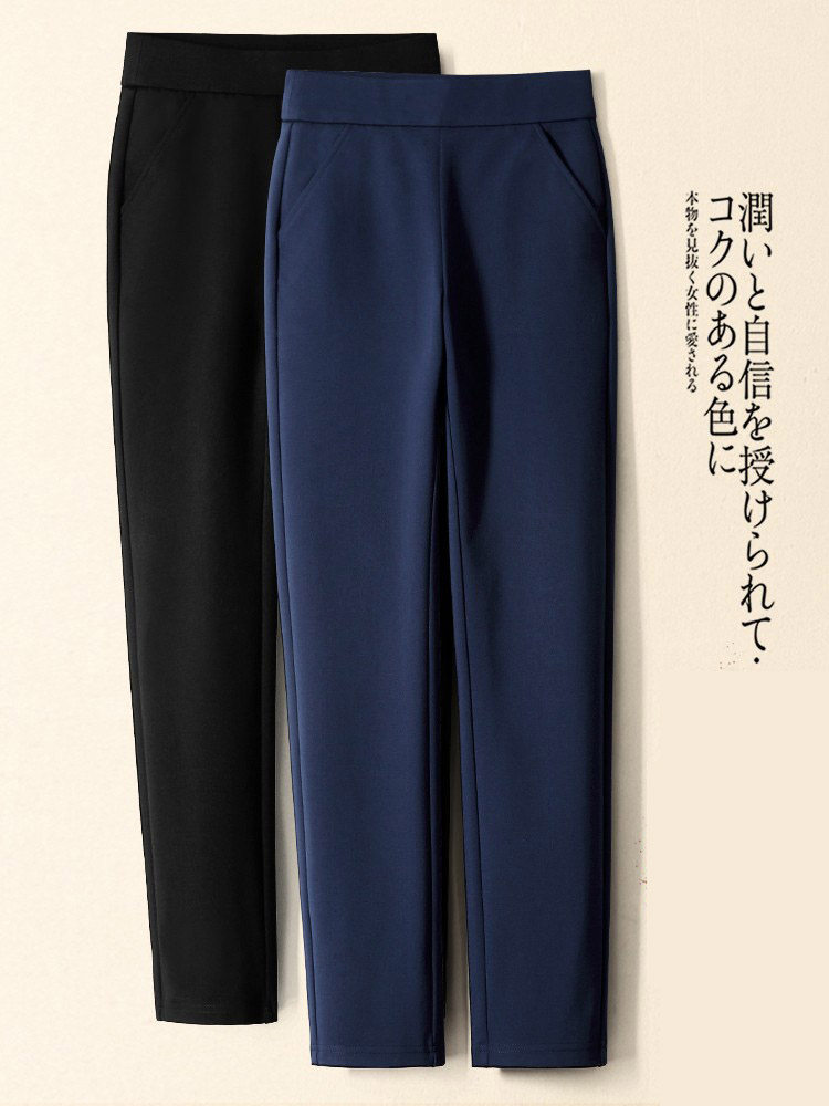 西装裤女春秋季2025新款高腰直筒显瘦小个子休闲大码小脚烟管裤子