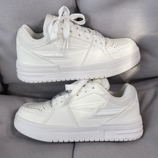 男情侣百搭运动板鞋 小众原创厚底闪电小白鞋 ins潮牌新款 国潮男鞋
